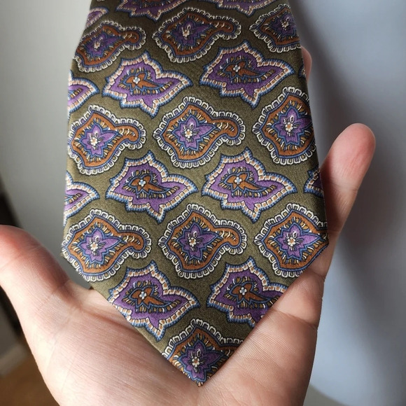 100% silk tie-Geoffrey Beene - Picture 4 of 7